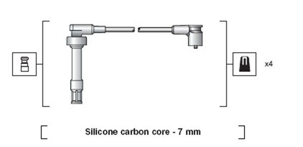 MAGNETI MARELLI Комплект проводов зажигания 941318111268